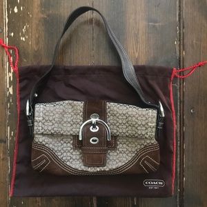 Coach Vintage Signature Print Shoulder Bag